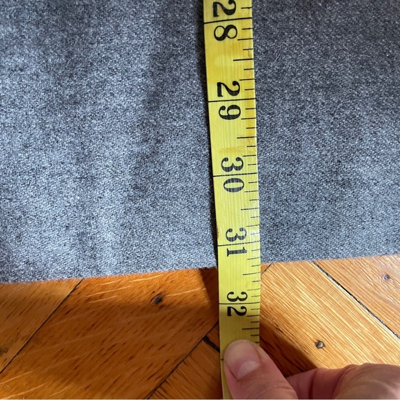 Liz Wear Gray Wool Fringe Wrap Maxi wrap Dress Sz 4 - Picture 9 of 11